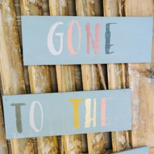 Gone to the beach