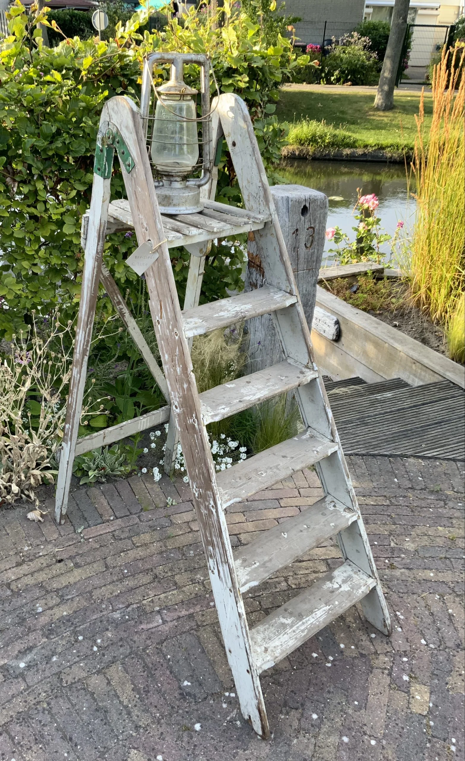 Mooie oude brocante schilderstrap - Afbeelding 4