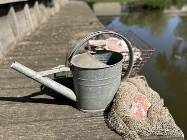 Brocante zinken gieter - Afbeelding 3