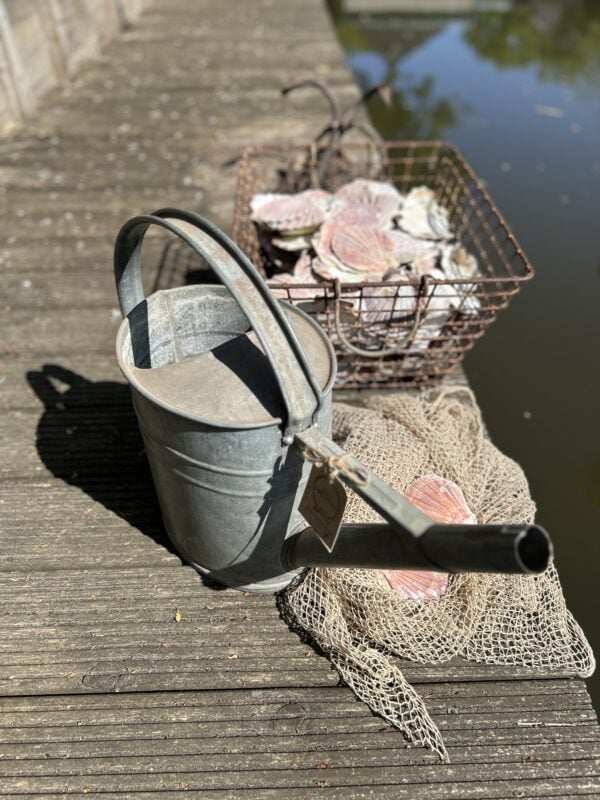 Brocante zinken gieter - Afbeelding 4