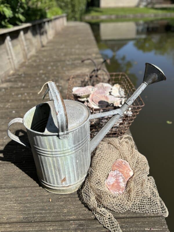 Brocante zinken gieter - Afbeelding 3