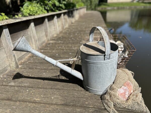 Brocante zinken gieter - Afbeelding 2