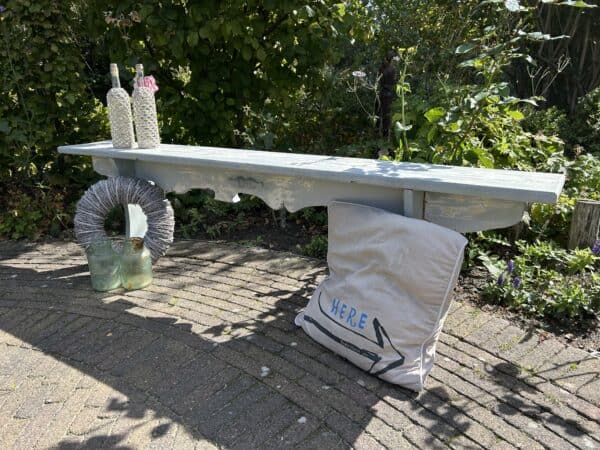 Sfeervol doorleeft Shabby bankje - Afbeelding 7