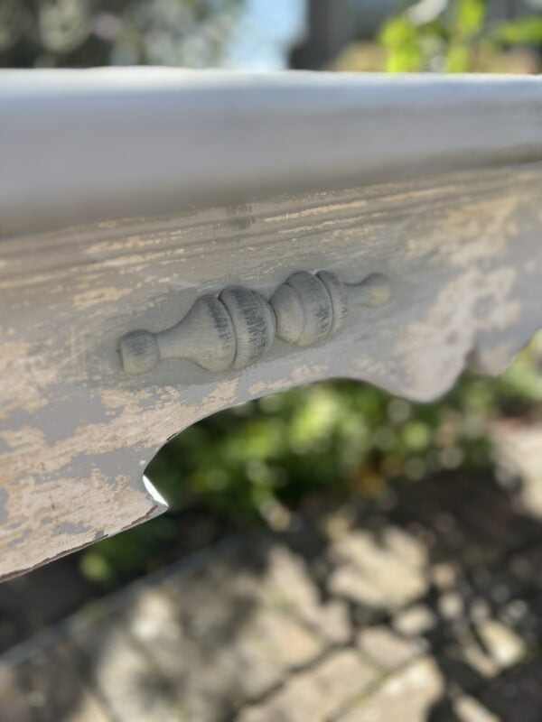 Sfeervol doorleeft Shabby bankje - Afbeelding 2