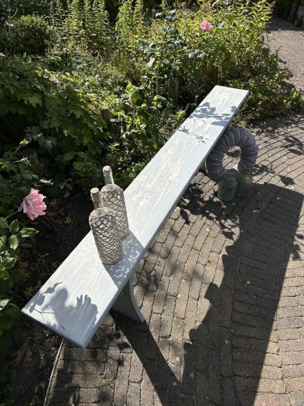 Sfeervol doorleeft Shabby bankje - Afbeelding 5
