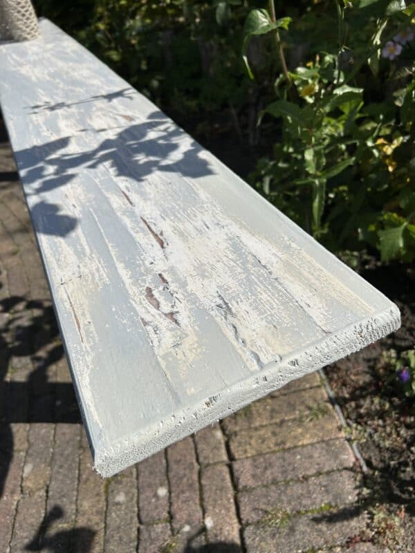 Sfeervol doorleeft Shabby bankje - Afbeelding 4