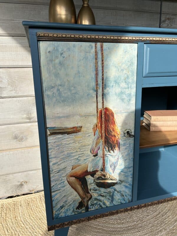Vintage kastje Girl On A Swing - Afbeelding 10